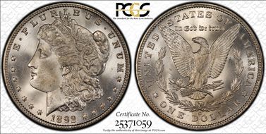 1892-O $1 MS65+