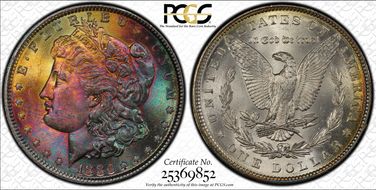1886 $1 MS66