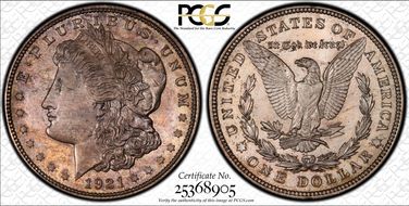 1921 $1 Zerbe Special Strike SP64