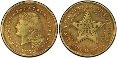 1879 $4 Flowing Hair PR1