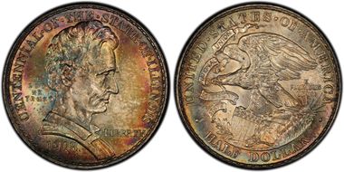 1918 50C Lincoln-Illinois MS67