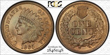 1865 1C RPD FS-303, S-3 MS64RB