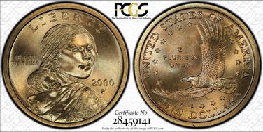2000-P SAC$1 MS66