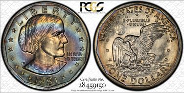 1981-P SBA$1 MS65