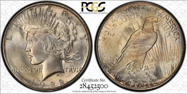 1922-S $1 MS64+