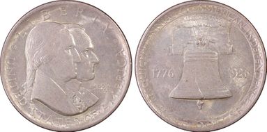 1926 50C Sesquicentennial AU58