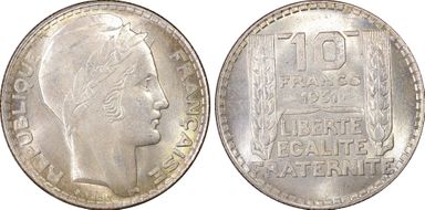 1931 10 Fr Gad-801 F-360 MS65