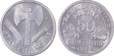 1942 50C Gad-425 Lourde MS66+
