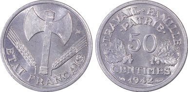 1942 50C Gad-425 Lourde MS66