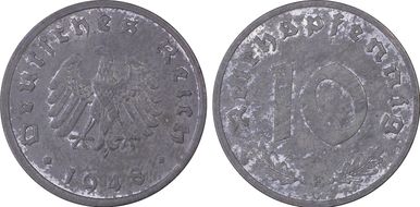 1948-F 10 Pfg J-375 MS62