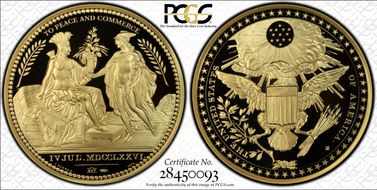 (2013) Medal Wash. Diplomatic Medal  1 oz Gold PR70DCAM