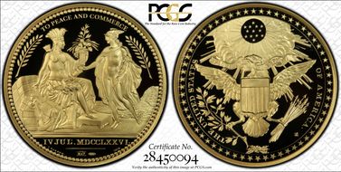 (2013) Medal Wash. Diplomatic Medal  1 oz Gold PR70DCAM