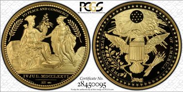 (2013) Medal Wash. Diplomatic Medal  1 oz Gold PR70DCAM