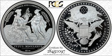 (2013) Medal Wash. Diplomatic Medal  2 oz Silver PR70DCAM