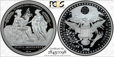 (2013) Medal Wash. Diplomatic Medal  2 oz Silver PR70DCAM