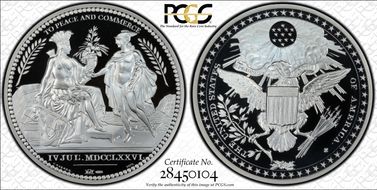 (2013) Medal Wash. Diplomatic Medal  2 oz Silver PR70DCAM