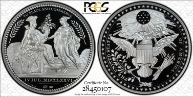 (2013) Medal Wash. Diplomatic Medal  1 oz Silver PR70DCAM