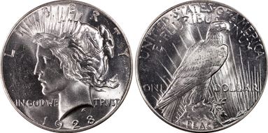 1928 $1 MS62
