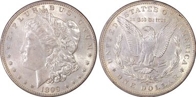 1899-O $1 Micro O AU58