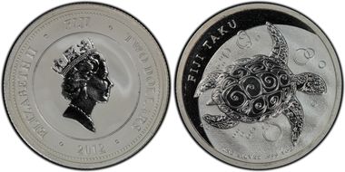 2012 $2 Hawksbill Turtle MS69