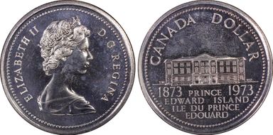 1973 $1 PEI Centennial Ni PL65
