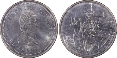 1984 $1 Cartier MS64