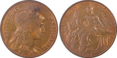 1910 10C Gad-277 MS64RB