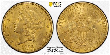 1905 $20 MS61