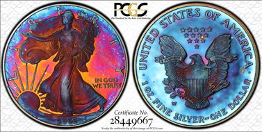 2002-W $1 Silver Eagle PR68DCAM