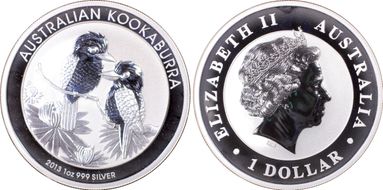 2013-P $1 Kookaburra Ag MS69