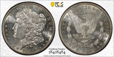 1883-S $1 MS62