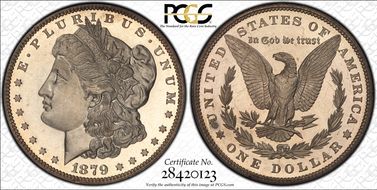 1879 $1 PR64+ CAM