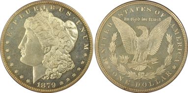 1879 $1 PR64+ CAM