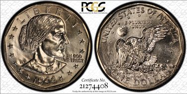 1999-D SBA$1 MS68