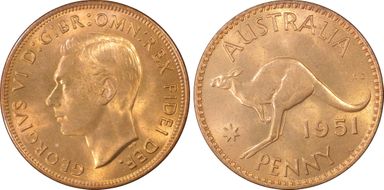 1951-PL (L) 1D KM-43 MS65RD