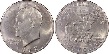 1972 $1 Type 2 MS64