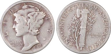 1935 10C VF25