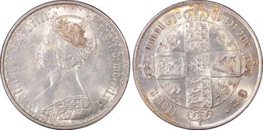 1869 Florin S-3893 MS64