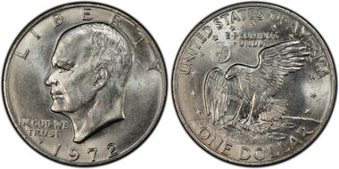 1972 $1 Type 1 MS62