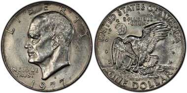 1977-D $1 MS62