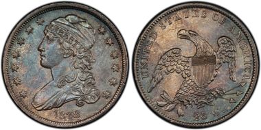 1838 25C Browning 1 MS62