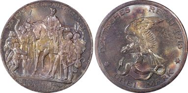 1913 3 Mk 100 Years J-110 MS65