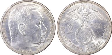 1938-A 2 Mk J-366 MS63