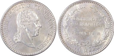 1827-S 1/6 Th KM-1107 Death MS63