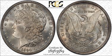 1890-O $1 MS65+