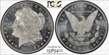 1883 $1 MS64DMPL