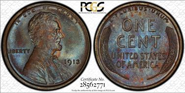 1913 1C MS64BN