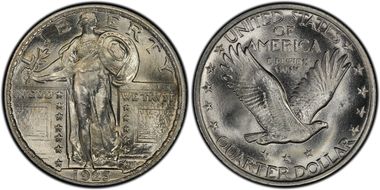 1923 25C MS66+ FH