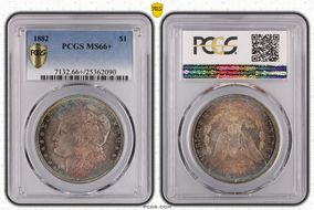 1882 $1 MS66+