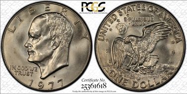 1977-D $1 MS66
